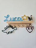 Personalised Knitted Wire Name Sign with Shape Ending
