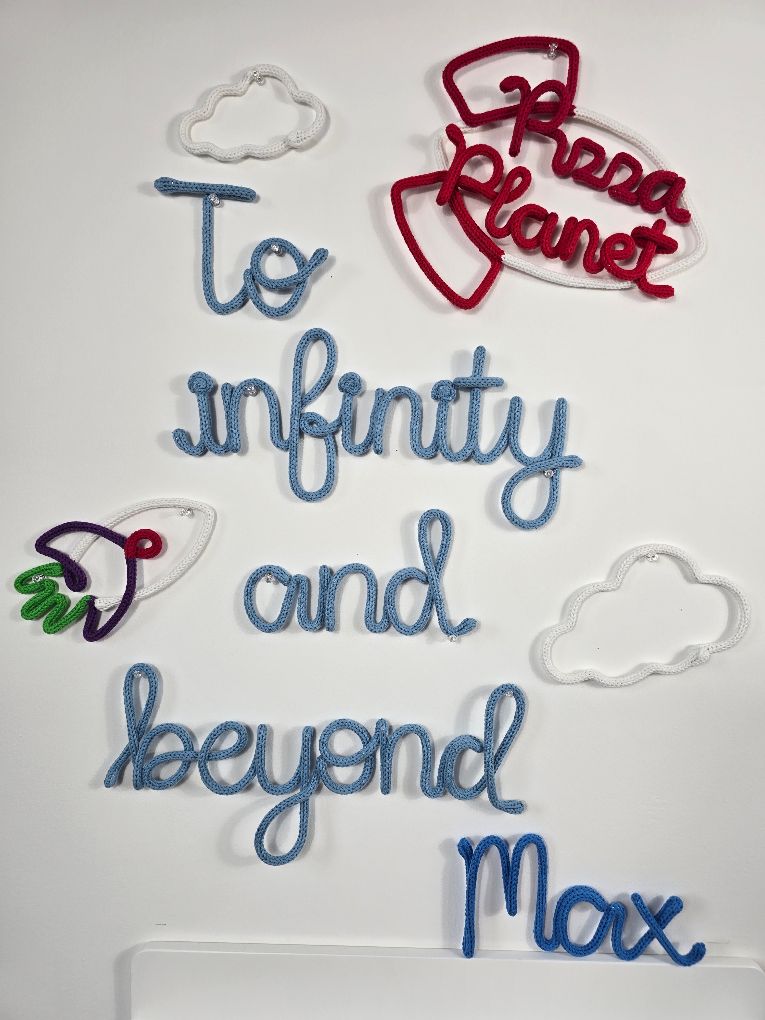 Toy Story Inspired Knitted Wire Wall Decor