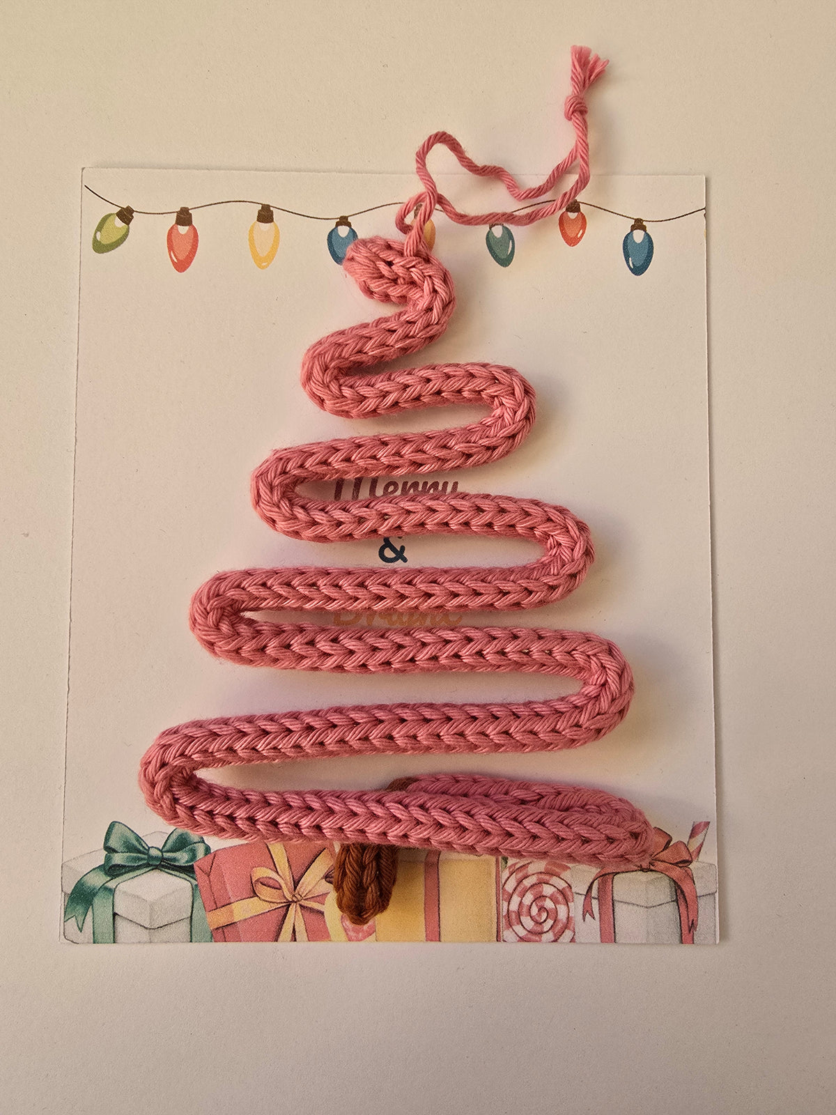 Personalised Knitted Wire Christmas Tree – Teacher & Secret Santa Gift