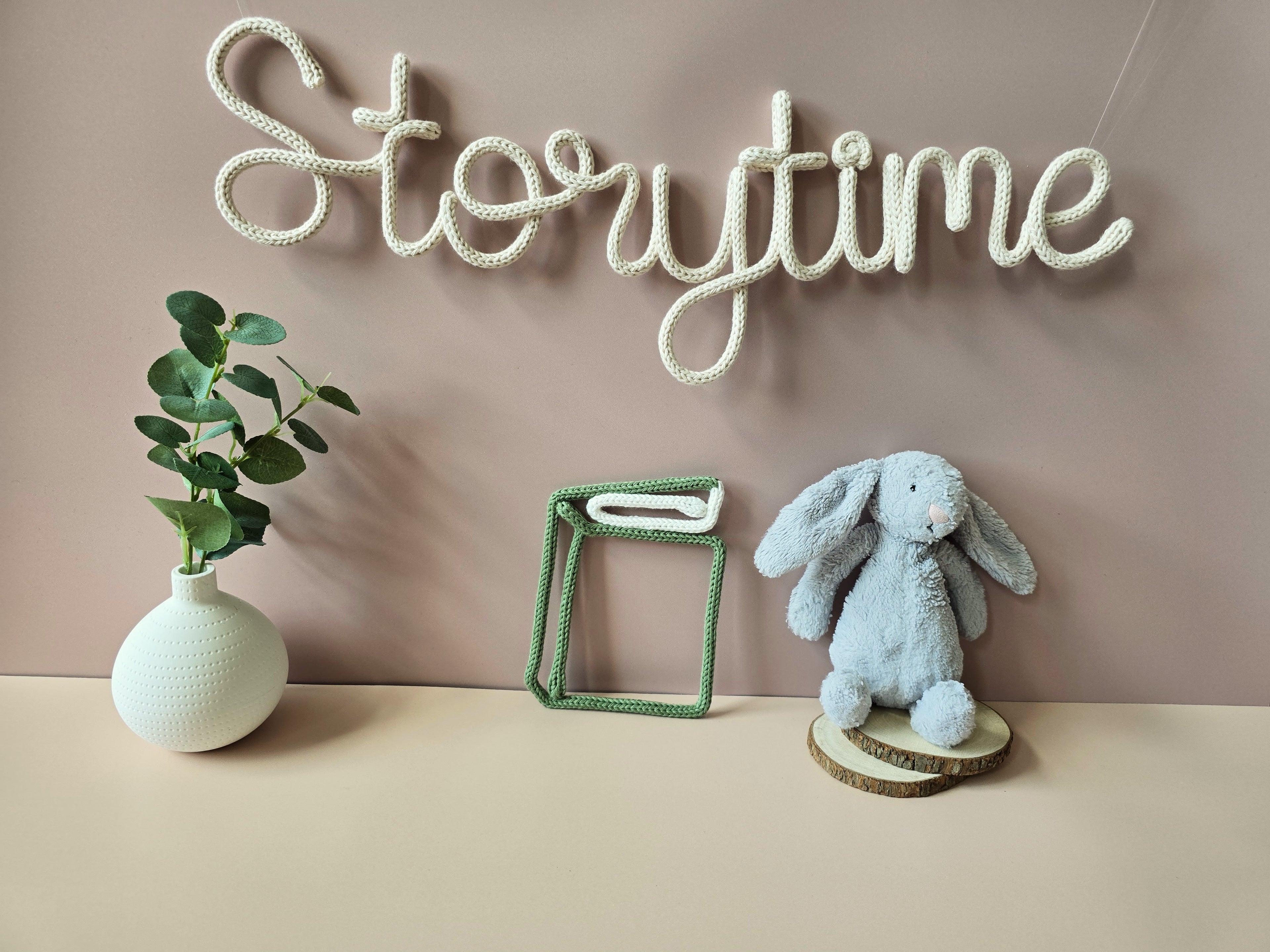 Knitted Wire Single Book Wall Decor for Reading Corners