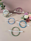 Handmade knitted wire Saturn planet wall decor in different colour options