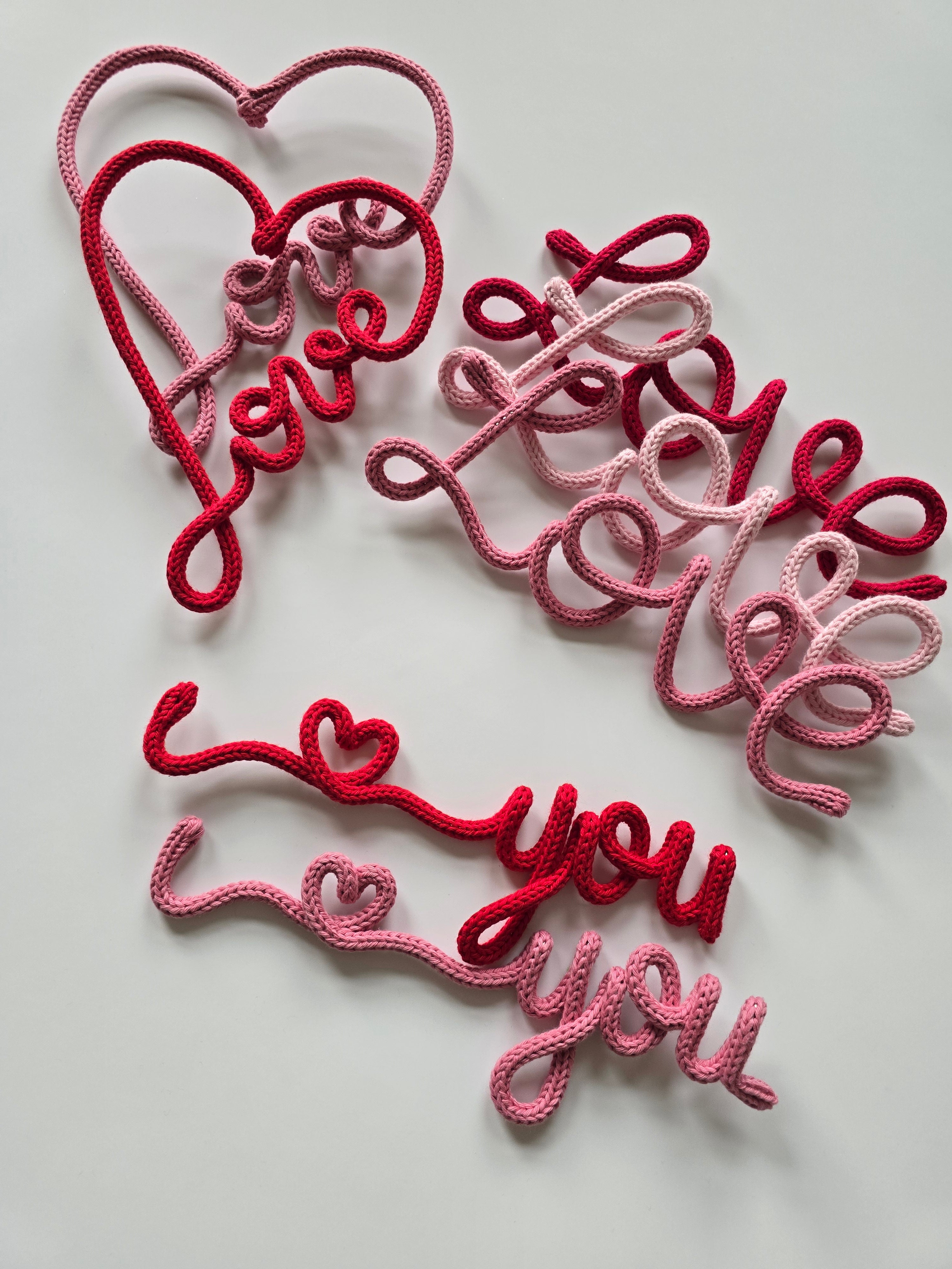 Love Knitted Wire Sign | Handmade Wall Decor