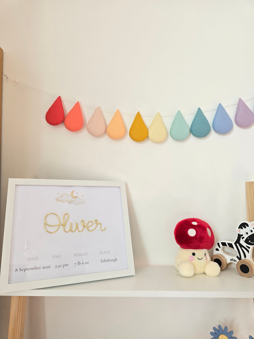 Personalised Baby Keepsake Frame | New Baby Gift