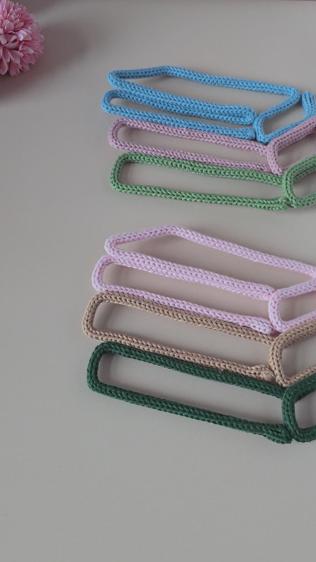 Knitted Wire Book Stack Wall Decor