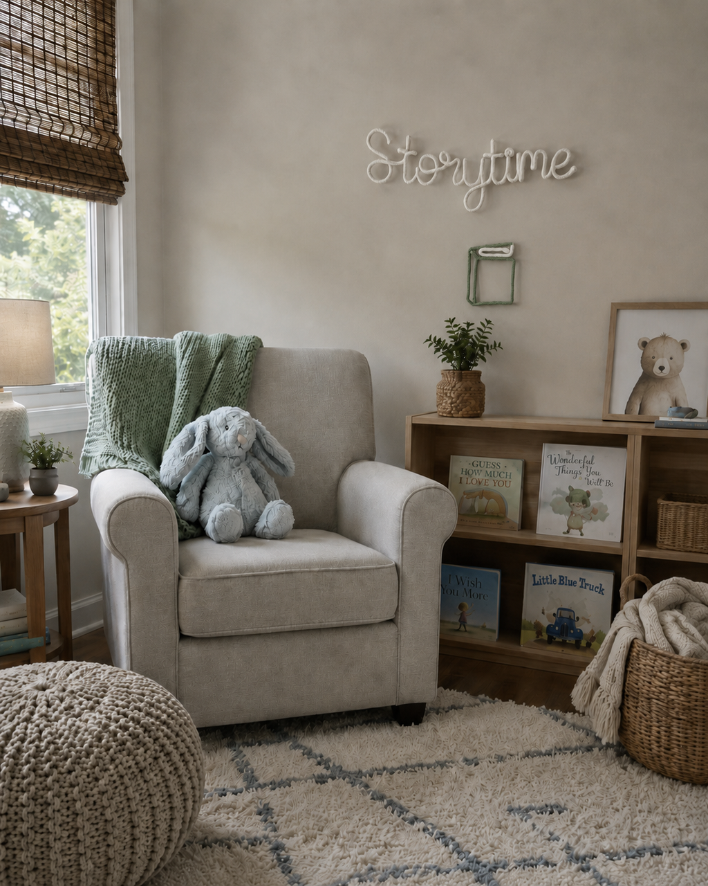 Knitted Wire Single Book Wall Decor for Reading Corners