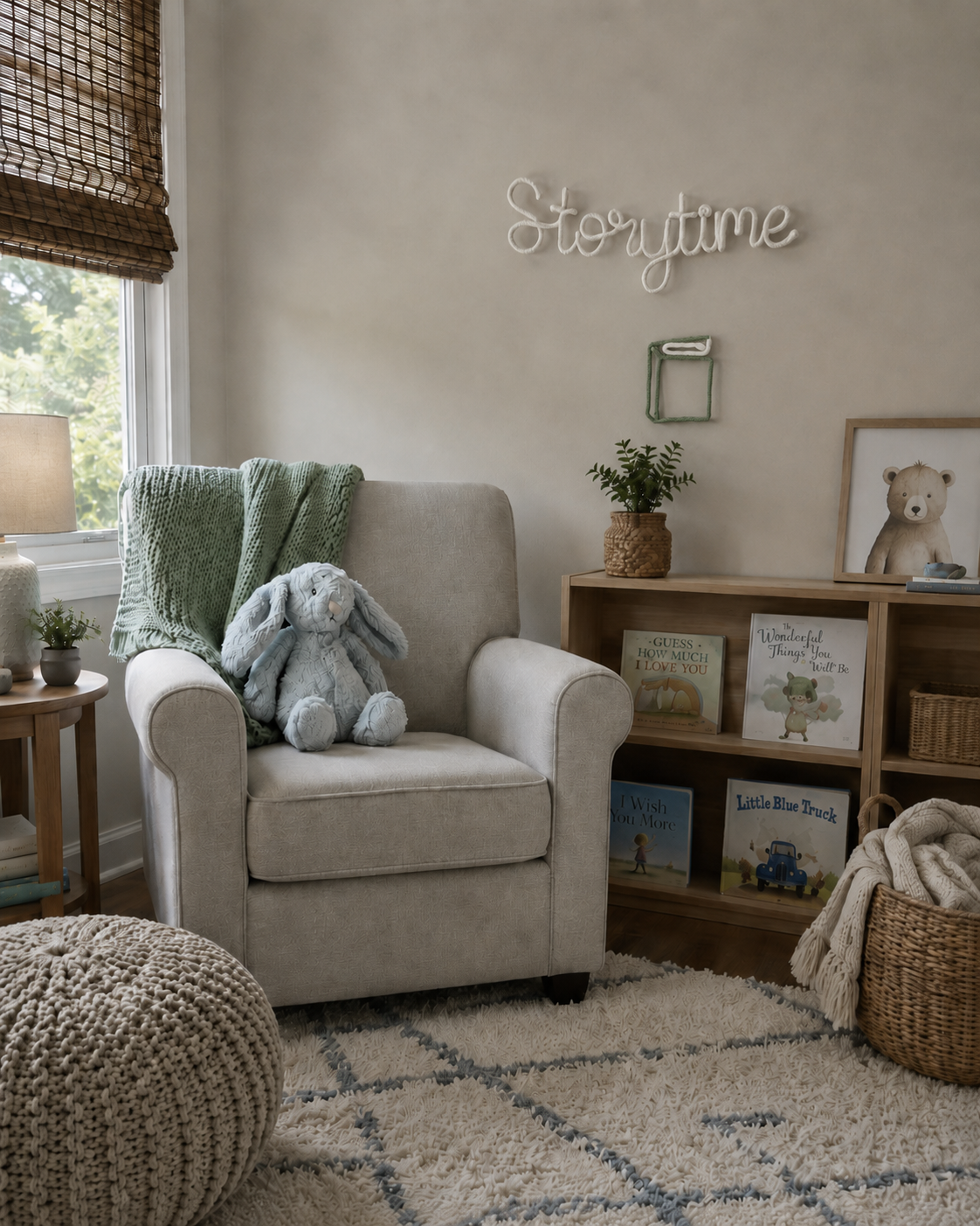 Knitted Wire Single Book Wall Decor for Reading Corners