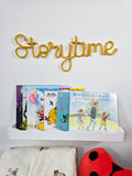 Knitted Wire Reading Corner Wall Words